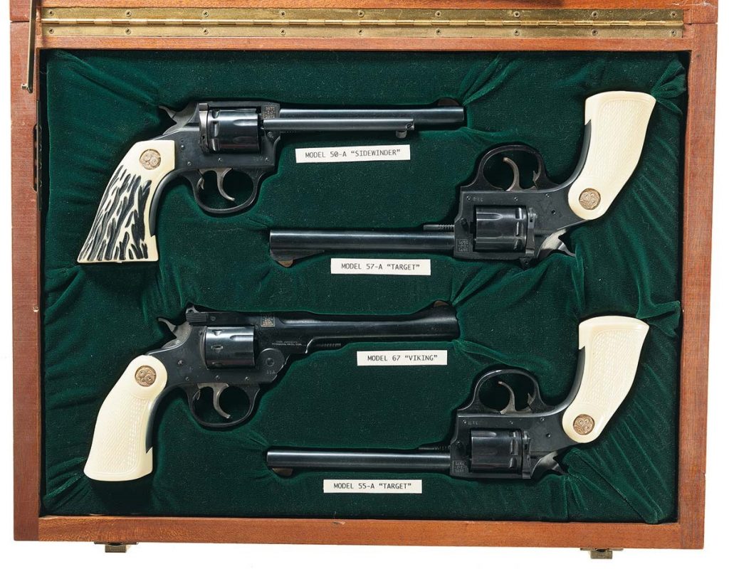 Lot #1685: A Scarce Presentation Cased 100 Years Commemorative Iver Johnson DA Revolver Set