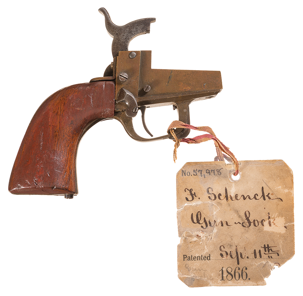 Patent Model for Schenck Hair Trigger Device for Colt Revolvers