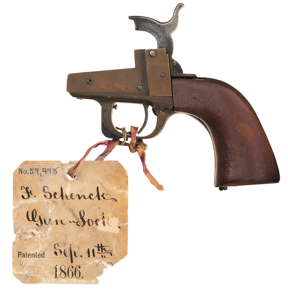 Patent Model for Schenck Hair Trigger Device for Colt Revolvers