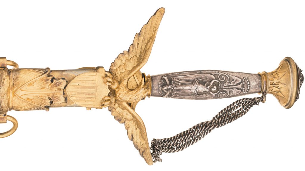 grip of General Forsyth's Tiffany sword