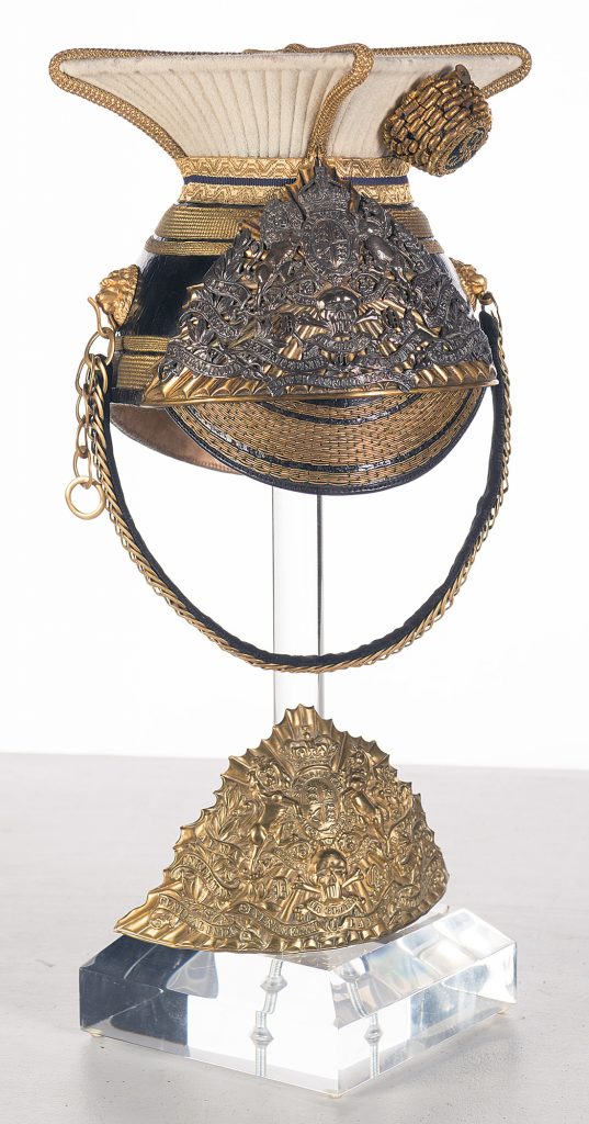 Lot 5207: 17th or Duke of Cambridge's Own Lancers Officer's Czapka with an additional Helmet Plate