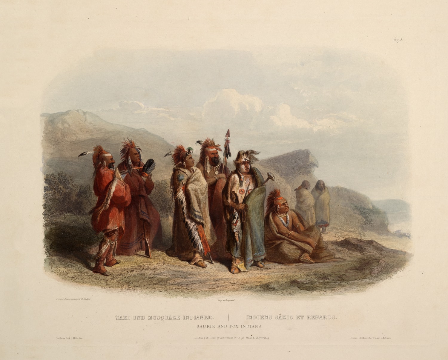 "Sauk & Meskwaki Indians" by Karl Bodmer