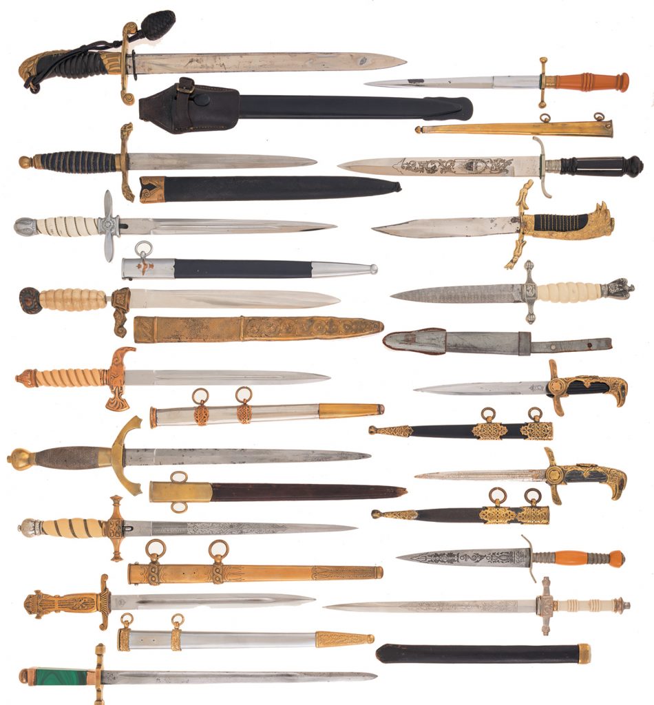 Grouping of Seventeen European Style Daggers