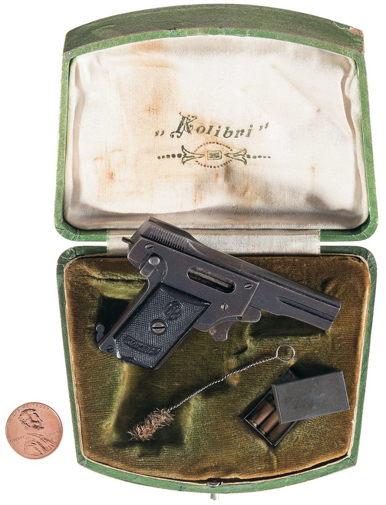 Very Rare Factory Presentation Cased "Kolibri" Semi-Automatic Pistol with Ammunition