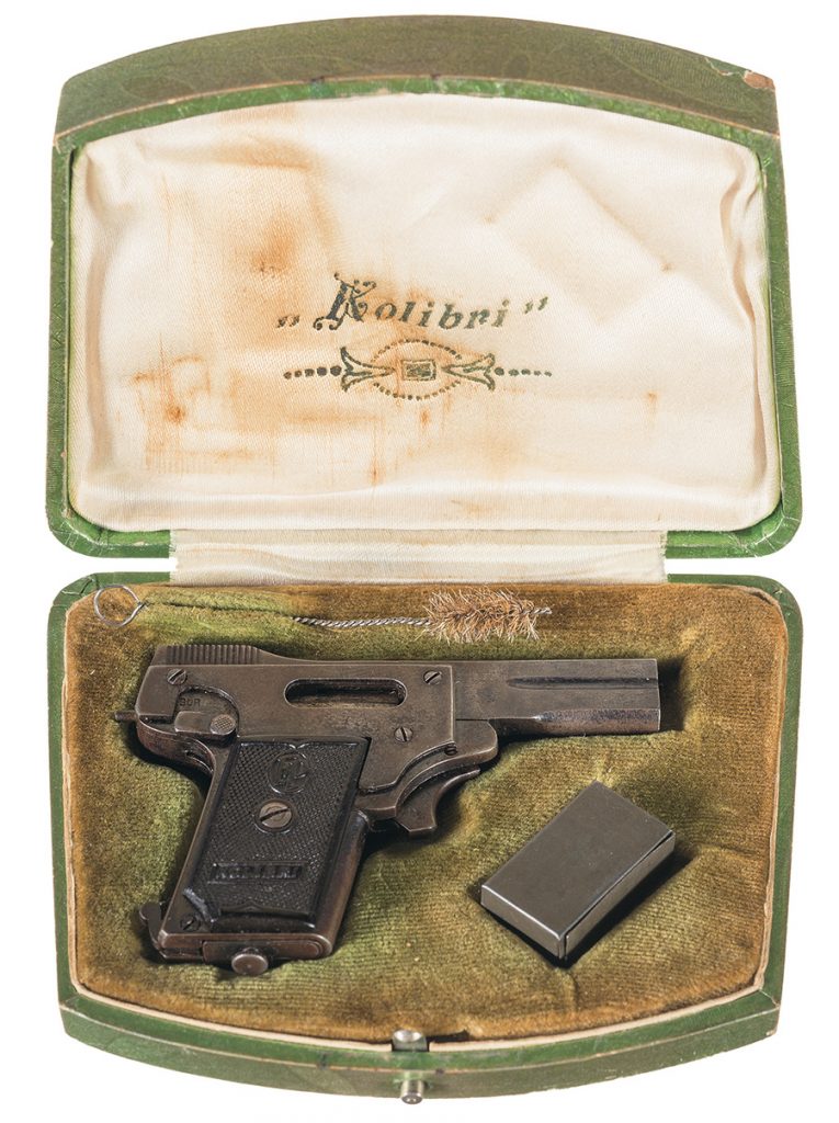 Very Rare Factory Presentation Cased "Kolibri" Semi-Automatic Pistol with Ammunition