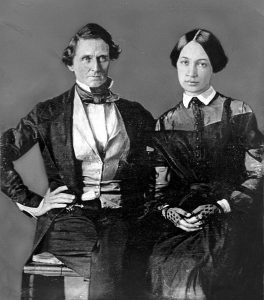 The 1845 wedding photograph of Davis and Howell