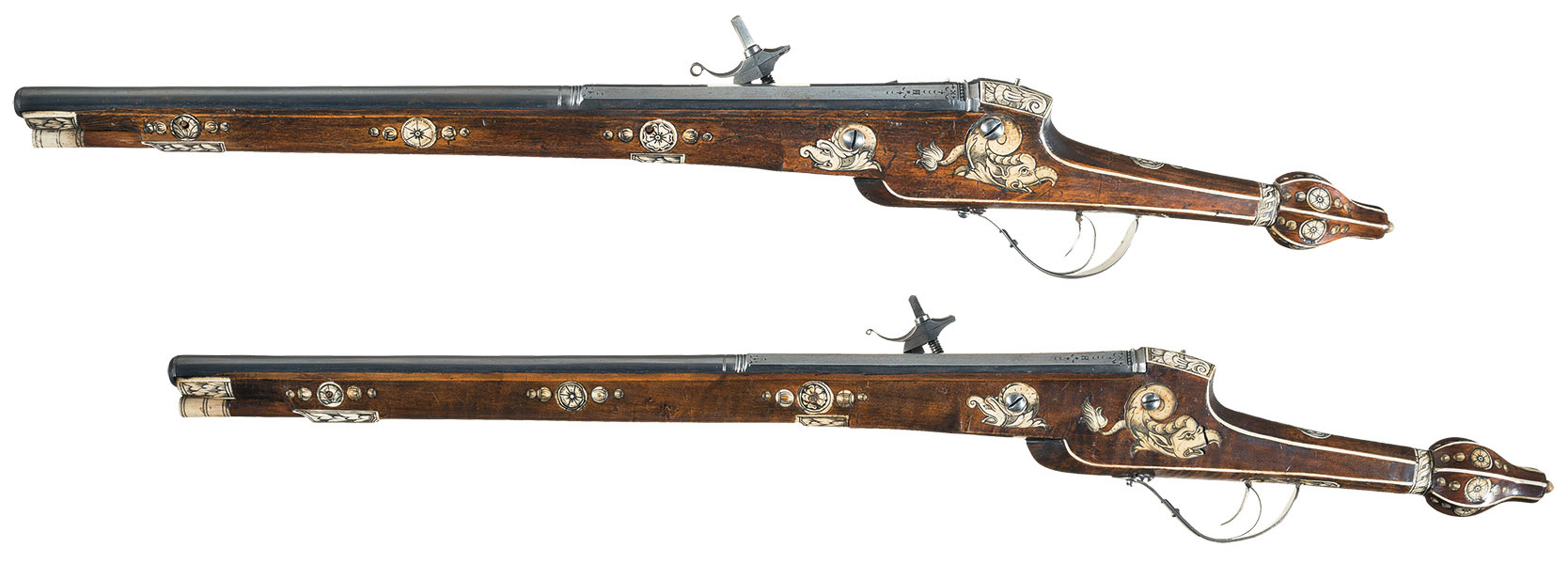 An Important Pair of Saxon Wheel-Lock Pistols