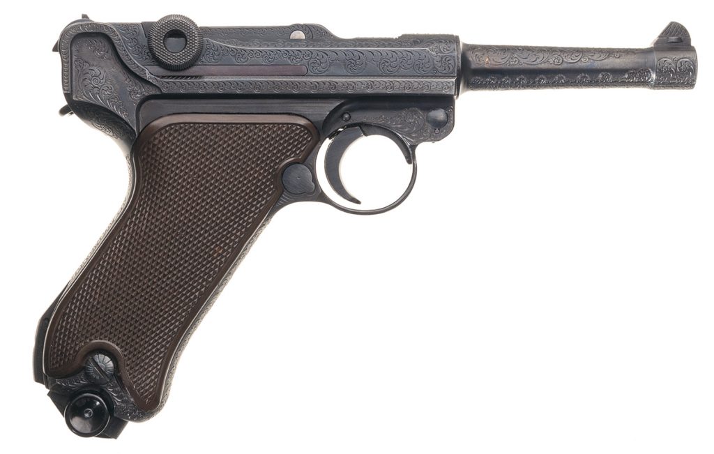 Lot 4226: Engraved Mauser 1940 Dated Luger Semi-Automatic Pistol