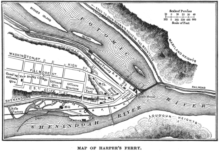 Map of Harper's Ferry