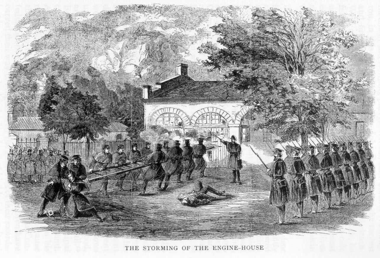  Illustration of the Marines storming what came to be known as "John Brown's Fort"