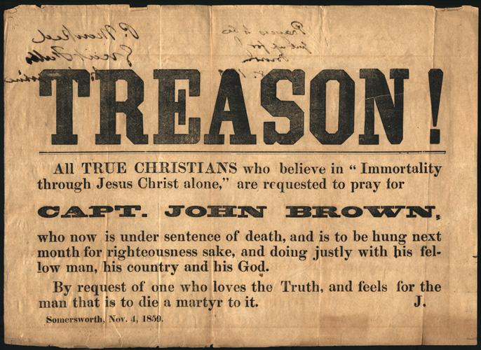 John Brown Treason Flyer