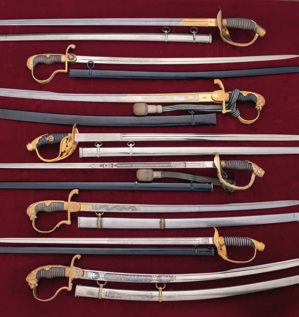 An assortment of swords