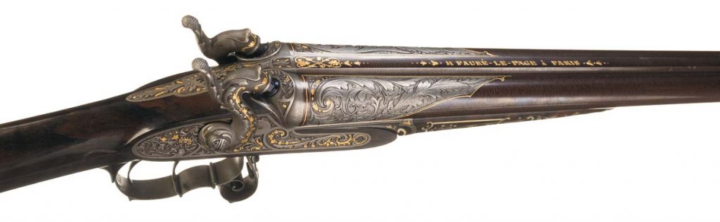 Le Page Shotgun with damascus barrel