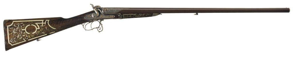 Le Page Shotgun with damascus barrel