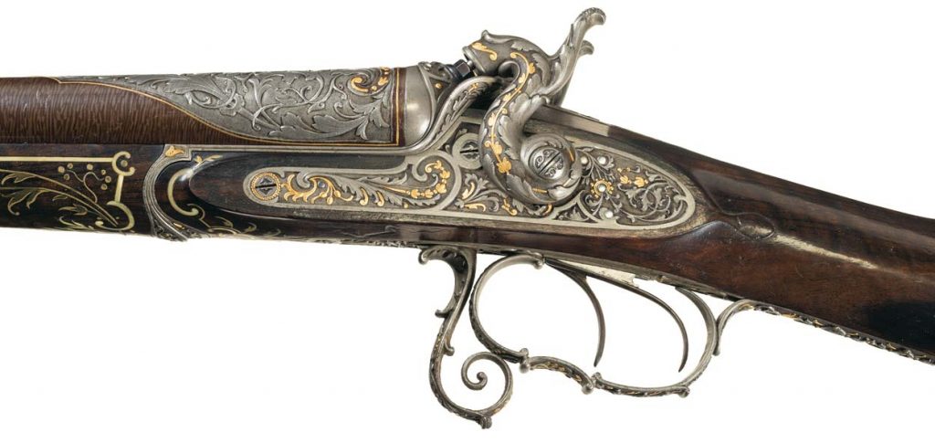 Le Page Shotgun with damascus barrel