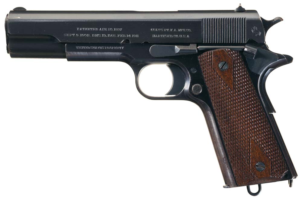 Highly Desirable Pre-World War I Colt U.S. Army Contract Model 1911 Semi-Automatic Pistol