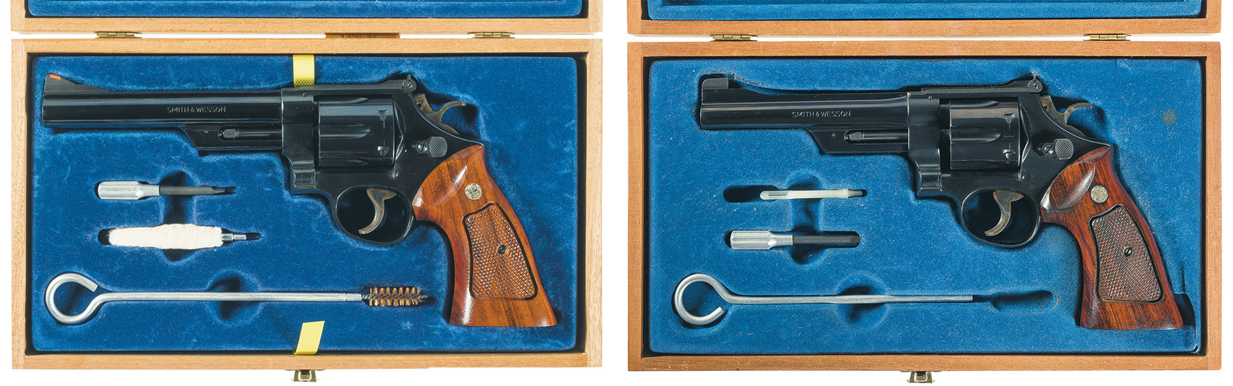 Lot 990: Two Cased Smith & Wesson Double Action Revolvers