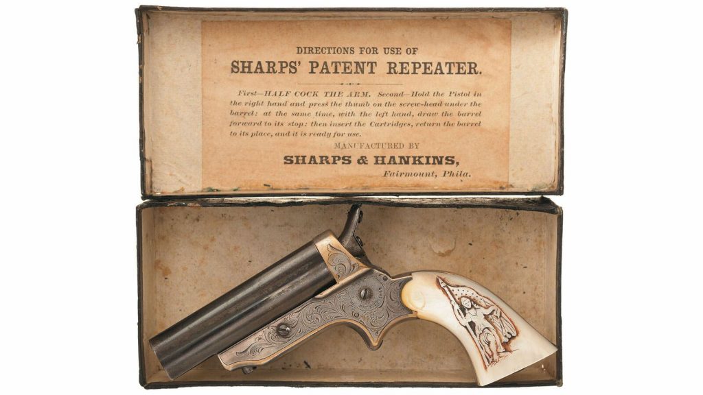 Sharps Model 2B Four Barrel Pepperbox Pistol