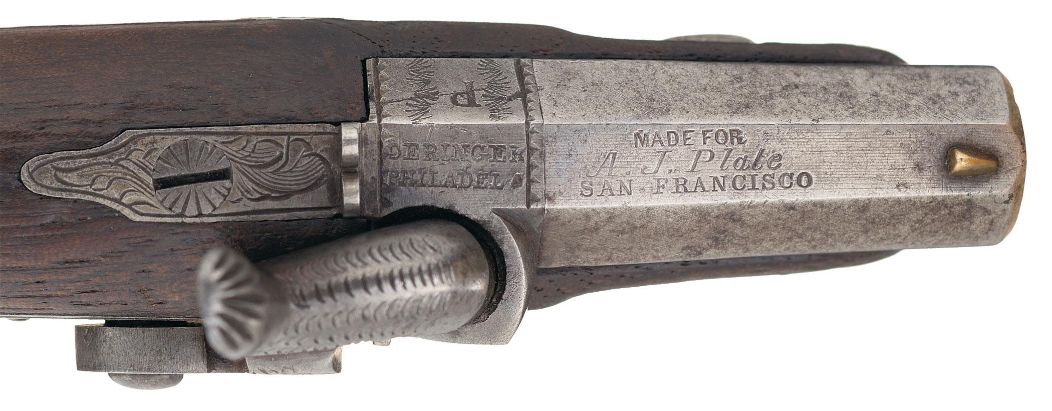 A. J. Plate Deringer Pocket Pistol