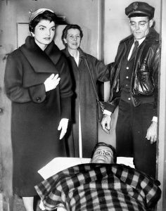 Kennedy after a spinal surgery in December 1954