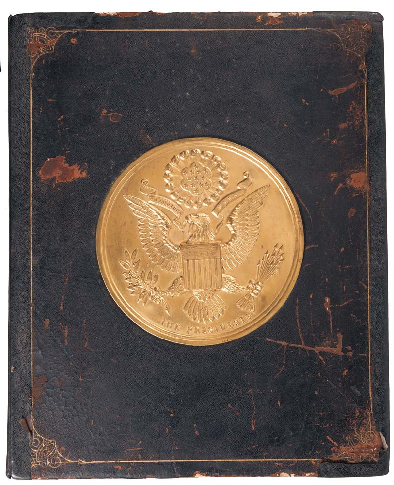 Presidential seal on a book