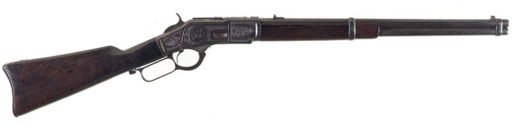 Engraved Winchester Second Model 1873 Saddle Ring Carbine