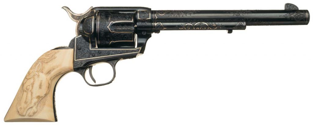 Gold and Silver Inlaid Colt Single Action Army Revolver with Carved Ivory Grips Intended for Presentation to Soviet Premier Nikita Khrushchev
