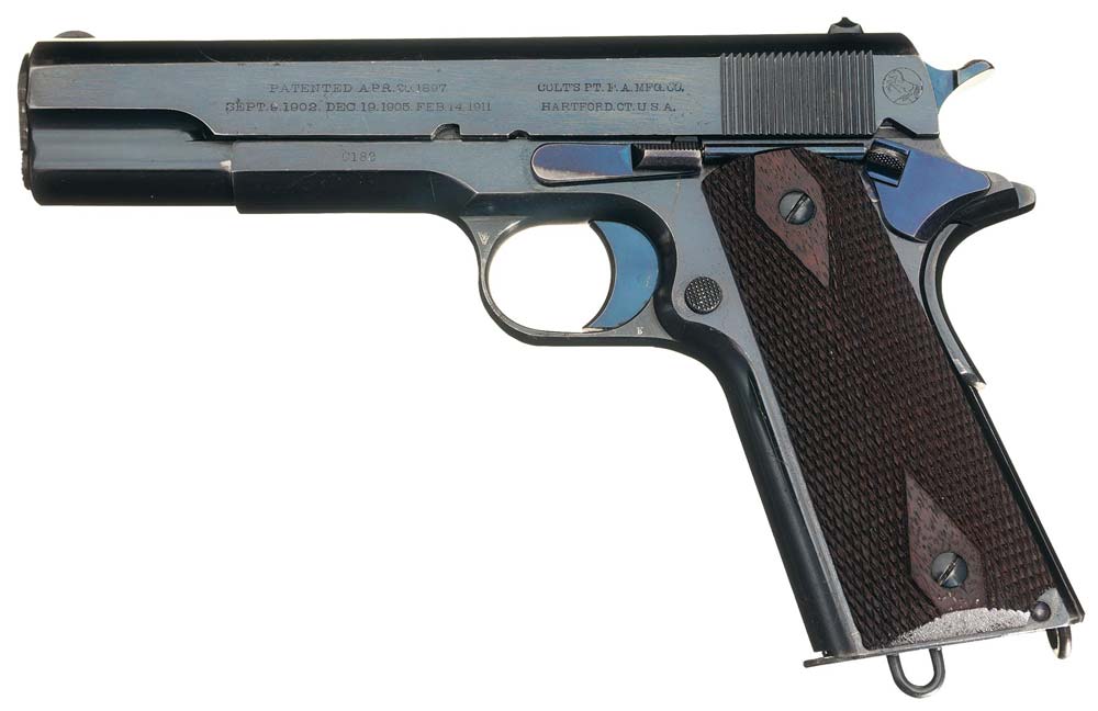 Exceptional and Rare First Year Production Colt Government Model Semi-Automatic Pistol with Low Three Digit Serial Number C183