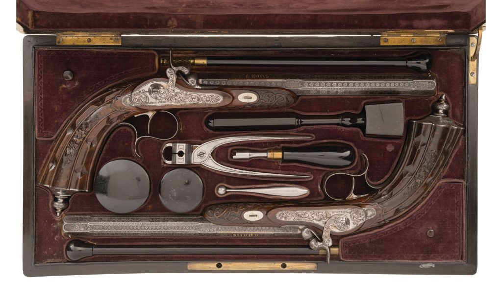 1849 Exposition Cased Pair of Pistols by Brun of Paris